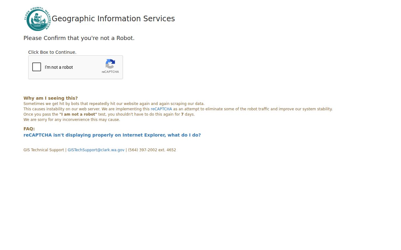 Clark County people search using MapsOnline parcels