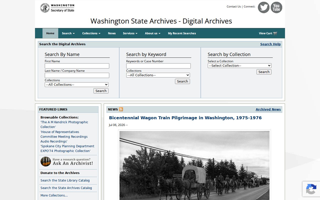 Clark County people search in Washington Digital Archives