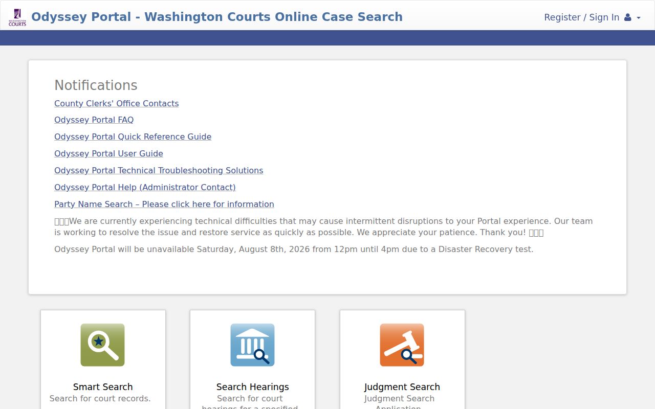 Clark County people search through Washington Odyssey