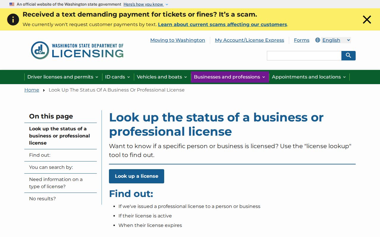 Clark County people search with Washington license records