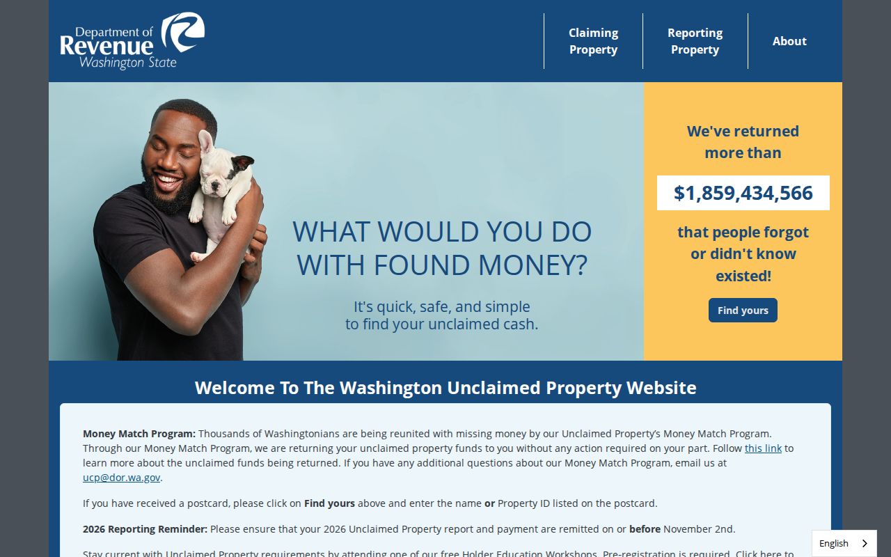 Clark County people search with unclaimed property records